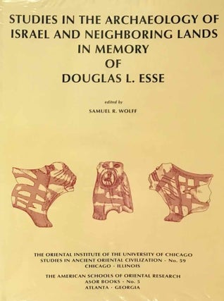 Item #M11955 Studies in the archaeology of Israel and neighboring lands in memory of Douglas L....