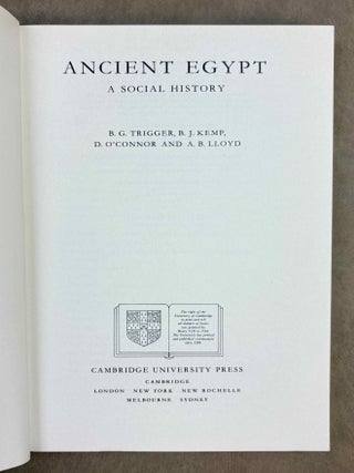 Ancient Egypt. A Social History.[newline]M11975-01.jpeg