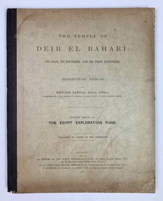 Item #M1197g Deir el-Bahari: Introduction: its plan, its founders and its first explorers....