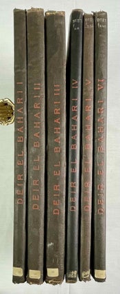 Item #M1197h Deir el-Bahari, complete set of 7 volumes: Introduction volume: its plan, its...[newline]M1197h-00.jpeg