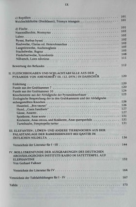 Studien an subfossilen Tierknochen aus Ägypten