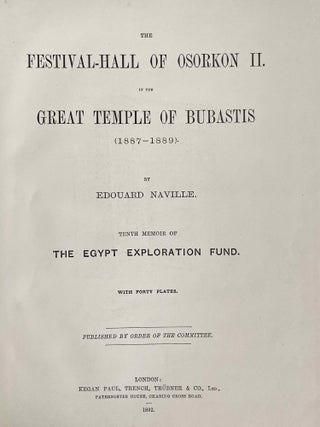 The festival-hall of Osorkon II in the great temple of Bubastis (1887-1889)[newline]M1200e-04.jpeg