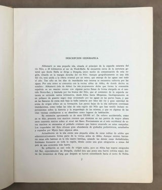 Memorias de la Misión Arqueológica Española en Nubia (Egipto y Sudán) 1, 2, 3, 4, 5, 7, 8 & 9.