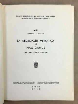 Memorias de la Misi&oacute;n Arqueol&oacute;gica Espa&ntilde;ola en Nubia (Egipto y Sud&aacute;n) 1, 2, 3, 4, 5, 7, 8 & 9.[newline]M12038-31.jpeg