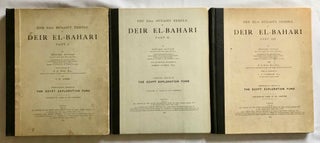 The XIth Dynasty Temple at Deir El-Bahari. Part I, II & III (complete set)
