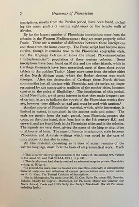 A grammar of the Phoenician language