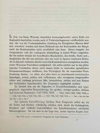 Sumerisch-akkadisch-hettitische Vokabularfragmente