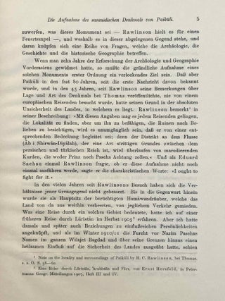 Die Aufnahme des sasanidischen Denkmals von Paikuli