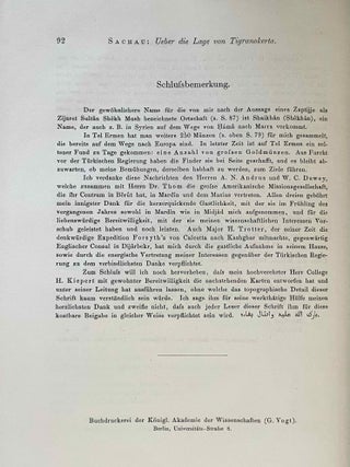 Ueber die Lage von Tigranokerta
