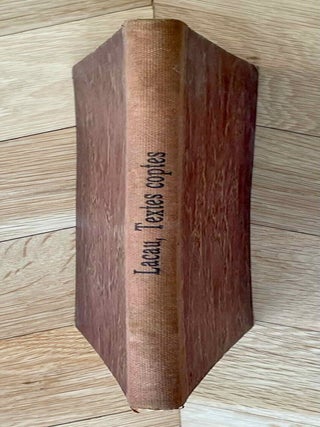 Item #M12086 Textes coptes en dialectes akhmimique et sahidique. LACAU Pierre[newline]M12086-00.jpeg