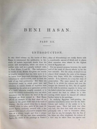 Beni Hasan. Part I, II, III & IV (complete set). Signed copies.[newline]M1209l-28.jpg