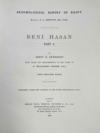 Beni Hasan. Part I, II, III & IV (complete set)[newline]M1209s-03.jpeg