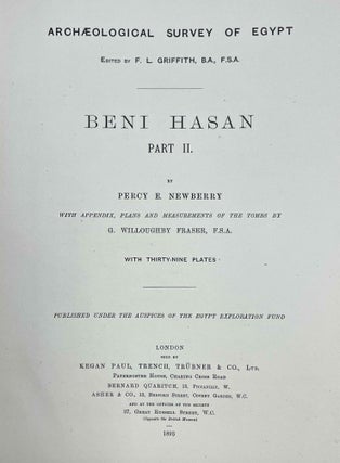 Beni Hasan. Part I, II, III & IV (complete set)[newline]M1209s-16.jpeg