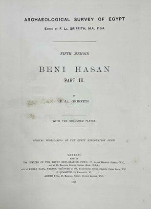 Beni Hasan. Part I, II, III & IV (complete set)[newline]M1209s-24.jpeg