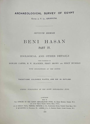 Beni Hasan. Part I, II, III & IV (complete set)[newline]M1209s-32.jpeg