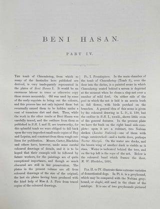 Beni Hasan. Part I, II, III & IV (complete set)[newline]M1209s-34.jpeg