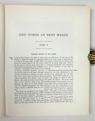 Beni Hasan. Part I.