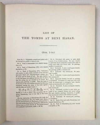 Beni Hasan. Part I.