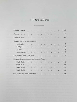 Beni Hasan. Part I.