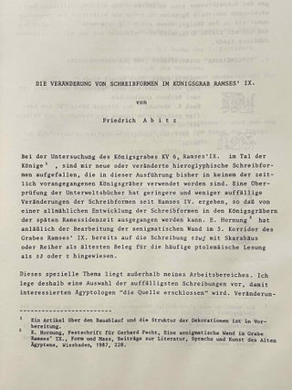 Miscellanea aegyptologica. Wolfgang Helck zum 75. Geburtstag.