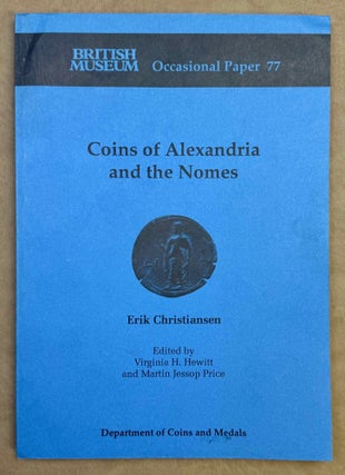 Item #M12114a Coins of Alexandria and the nomes. A supplement to the British Museum catalogue....