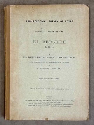 Item #M1211d El-Bersheh. Part II (only). GRIFFITH Francis Llewellyn T. - NEWBERRY Percy E[newline]M1211d-00.jpeg