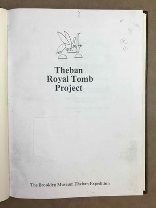 Theban Royal Tomb Project (1978-1979). XEROX.[newline]M12125-01.jpeg