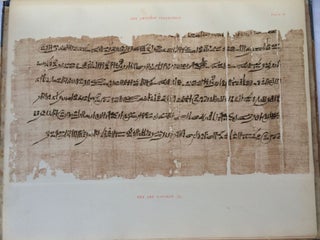 The Amherst papyri. Being an account of the Egyptian Papyri in the collection of the Right Hon. Lord Amherst of Hacknet, F.S.A., at Didlington Hall, Norfolk. With an appendix on a coptic papyrus, by W.E. Crum. Vol. I.[newline]M1214-08.jpg