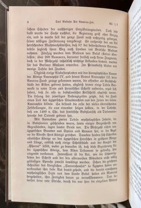 Die Amarna Zeit. Ägypten und Vorderasien um 1400 v. Chr. nach dem Tontafelfunde von el Amarna.