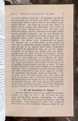 Die Amarna Zeit. Ägypten und Vorderasien um 1400 v. Chr. nach dem Tontafelfunde von el Amarna.