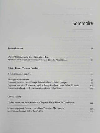 Les monnaies des fouilles du Centre d'Etudes Alexandrines. Les monnayages de bronze &agrave; Alexandrie de la conqu&ecirc;te d'Alexandre &agrave; l'Egypte moderne.