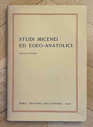 Studi Micenei ed Egeo-anatolici. Volumes 3-12.