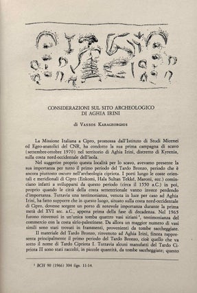 Studi Micenei ed Egeo-anatolici. Volumes 13-26