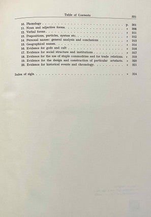 Studies in Mycenaean inscriptions and dialect 1953 - 1964. A complete bibliography and index incorporating the contents of volume I - X published between 1956 and 1965 by the Institute of Classical Studies of the University of London.