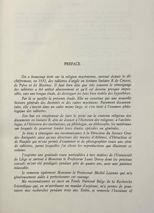 Les mentions religieuses dans les tablettes mycéniennes