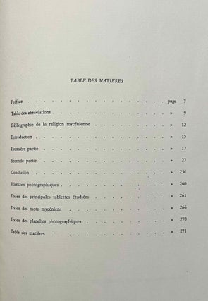 Les mentions religieuses dans les tablettes mycéniennes