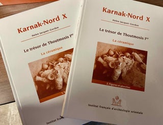 Item #M12273 Karnak-nord. Tome X: Le trésor de Thoutmosis Ier. la céramique. Tome I: Texte....