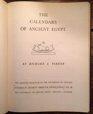 The calendars of Ancient Egypt