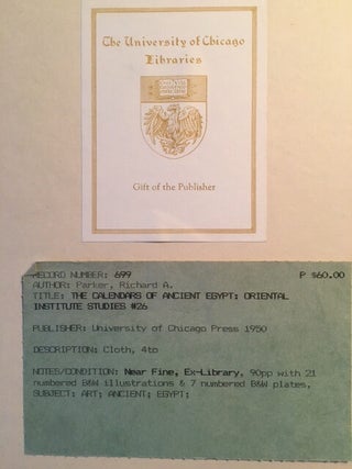 The calendars of Ancient Egypt
