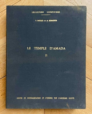 Item #M12321 Le temple d'Amada. Cahier II: Description archéologique. Planches. BARGUET...