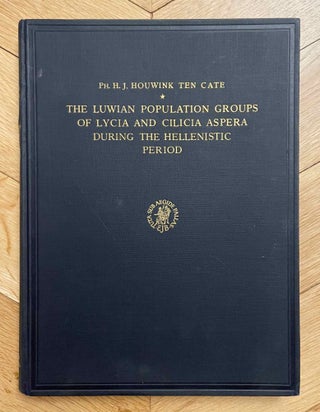 Item #M12323 The Luwian population groups of Lycia and Cilicia Aspera during the Hellenistic...