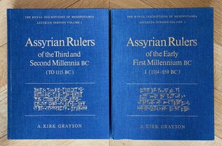 Item #M12332 Royal Inscriptions of Mesopotamia. Assyrian Periods. Vol. I: Assyrian rulers of the...