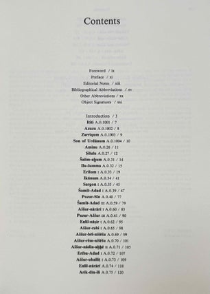 Royal Inscriptions of Mesopotamia. Assyrian Periods. Vol. I: Assyrian rulers of the third and second millennia BC (to 1115 BC).