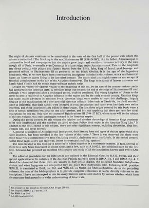 Royal Inscriptions of Mesopotamia. Assyrian Periods. Vol. III: Assyrian rulers of the early first millennium BC. Part 2: 858-745 BC.
