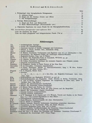 Bogazk&ouml;y. Teil 1: Neue Untersuchungen in der hethitischen Hauptstadt. Teil 2: Neue Untersuchungen hethitischer Architektur. Teil 3: Funde aus den Grabungen 1952-1955. Teil 4: Funde aus den Grabungen 1967 und 1968. Teil 5: Funde aus den Grabungen 1970 und 1971. Teil 6: Funde aus den Grabungen bis 1979.[newline]M12337-04.jpeg