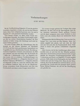Bogazk&ouml;y. Teil 1: Neue Untersuchungen in der hethitischen Hauptstadt. Teil 2: Neue Untersuchungen hethitischer Architektur. Teil 3: Funde aus den Grabungen 1952-1955. Teil 4: Funde aus den Grabungen 1967 und 1968. Teil 5: Funde aus den Grabungen 1970 und 1971. Teil 6: Funde aus den Grabungen bis 1979.[newline]M12337-27.jpeg