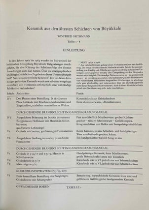 Bogazköy. Teil 1: Neue Untersuchungen in der hethitischen Hauptstadt. Teil 2: Neue Untersuchungen hethitischer Architektur. Teil 3: Funde aus den Grabungen 1952-1955. Teil 4: Funde aus den Grabungen 1967 und 1968. Teil 5: Funde aus den Grabungen 1970 und 1971. Teil 6: Funde aus den Grabungen bis 1979.