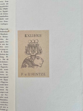 Festschrift zum 150 j&auml;hrigen Bestehen des Berliner &Auml;yptischen Museums[newline]M12342b-01.jpeg