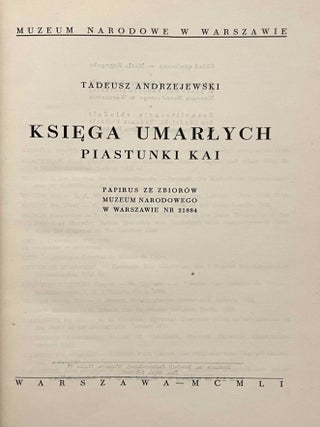 Ksiega Umarlych Piastunki Kai. Papirus ze zbiorow Muzeum Narodowego w Warszawie nr 21884:[newline]M12358-01.jpeg