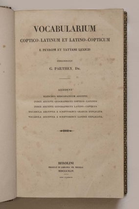 Vocabularium coptico-latinum et latino-copticum e peyroni et tattami lexicis[newline]M1236-02.jpg